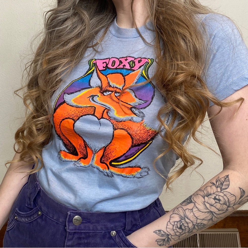 Vintage 1970s FOXY single stitch T shirt